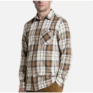 The North Face Hayden Pass 2.0 Brown Plaid Long Sleeve Shirt S